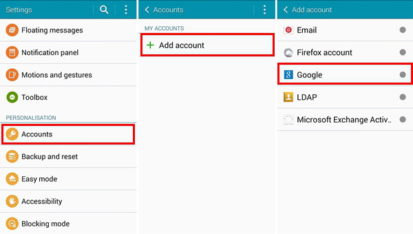 Recuperar contactos eliminados de Huawei con Google Backup