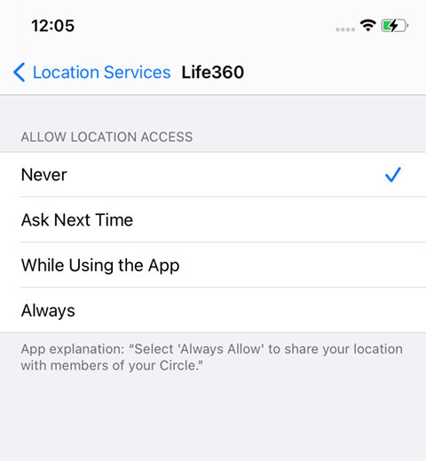 Ajustar la ubicación de Life360