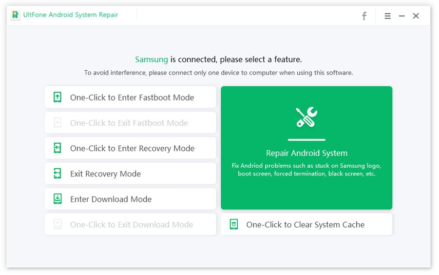Reparación del sistema de Android ultfone