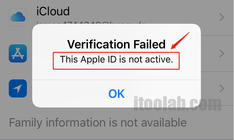 Apple id is not active.jpg