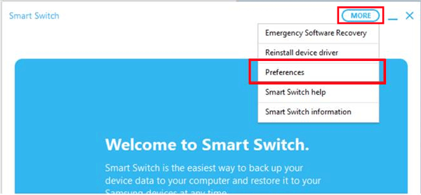 Empiece a hacer una copia de seguridad de Samsung