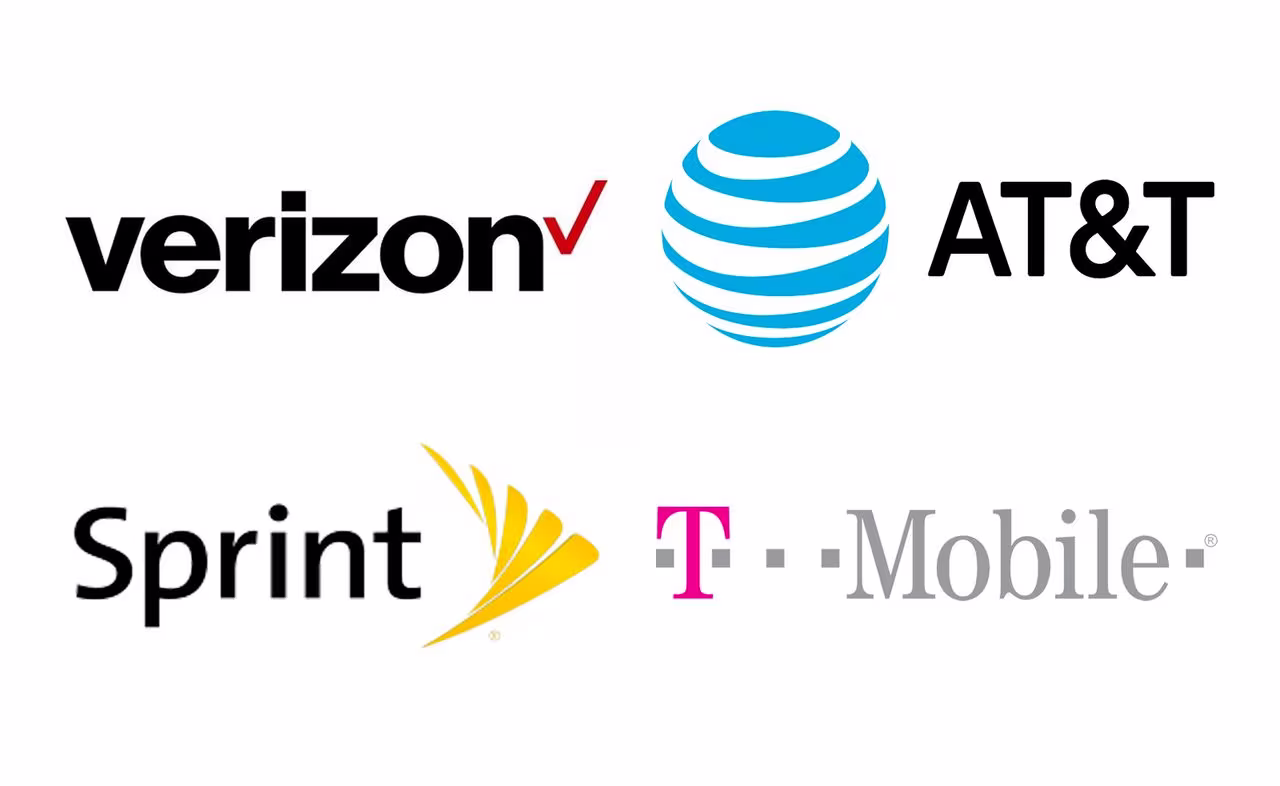 Portadores Verizon en t sprint t mobile