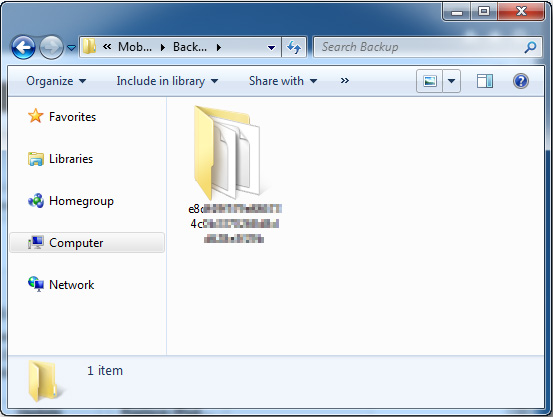 Cómo cambiar la ubicación de la copia de seguridad de iTunes en Win 7