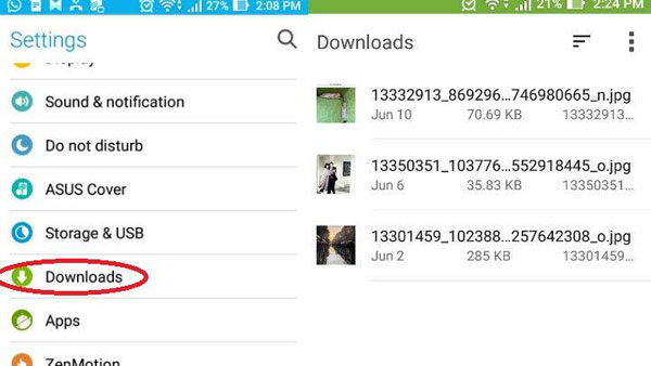 Agregar almacenamiento al teléfono Samsung eliminando descargas inútiles