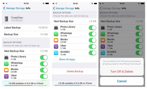 Cómo eliminar una copia de seguridad de iCloud