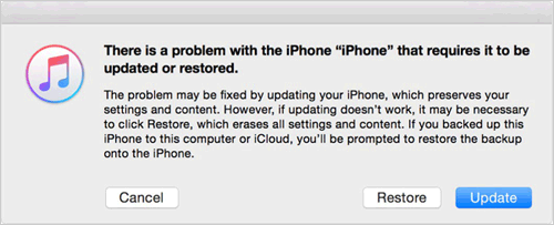 Restaurar iPhone en modo de recuperación