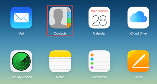 contactos de iCloud