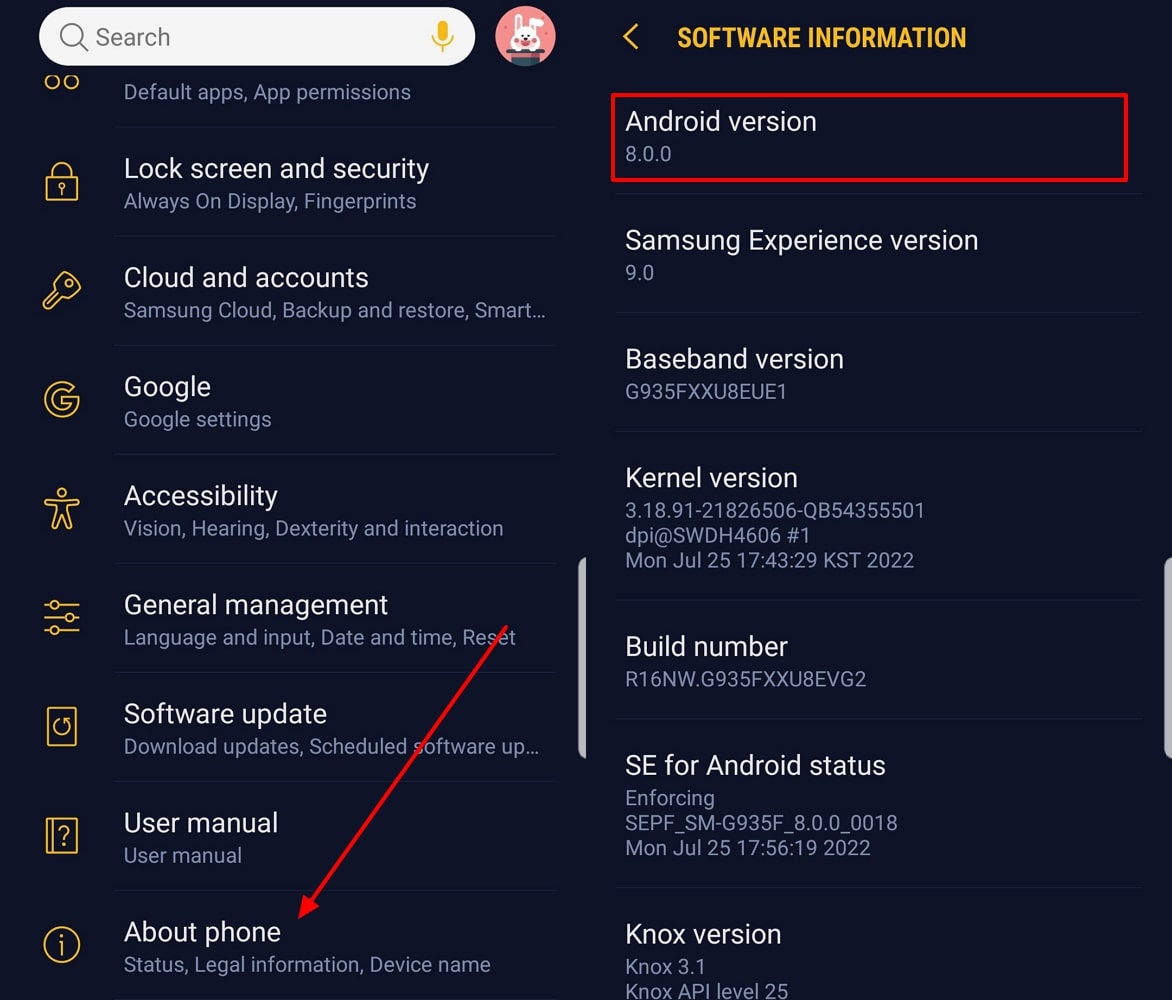 Revise las especificaciones del teléfono