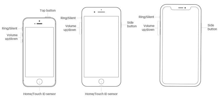 Forzar reiniciar iPhone para arreglar iPhone murió y no se enciende