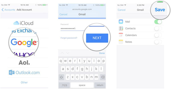Agregar cuenta de Google en iPhone