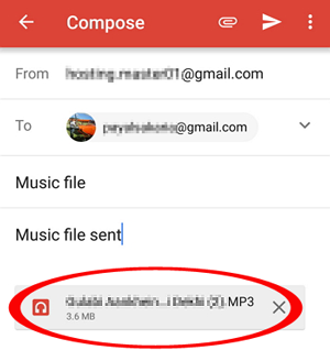 Importar datos al iPhone desde Android por correo electrónico
