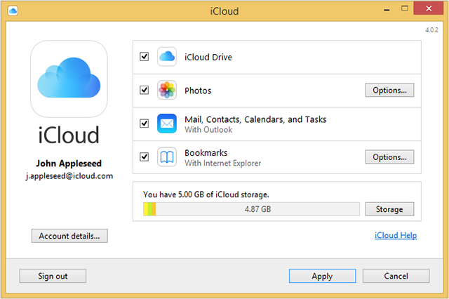 iCloud para Windows