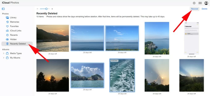 Cómo recuperar fotos de iCloud