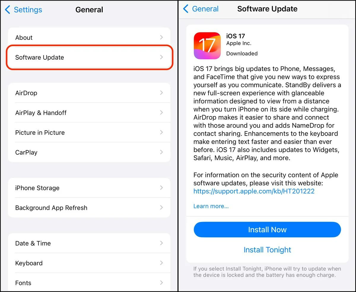 iPhone atascado en la pantalla de búsqueda iOS 16