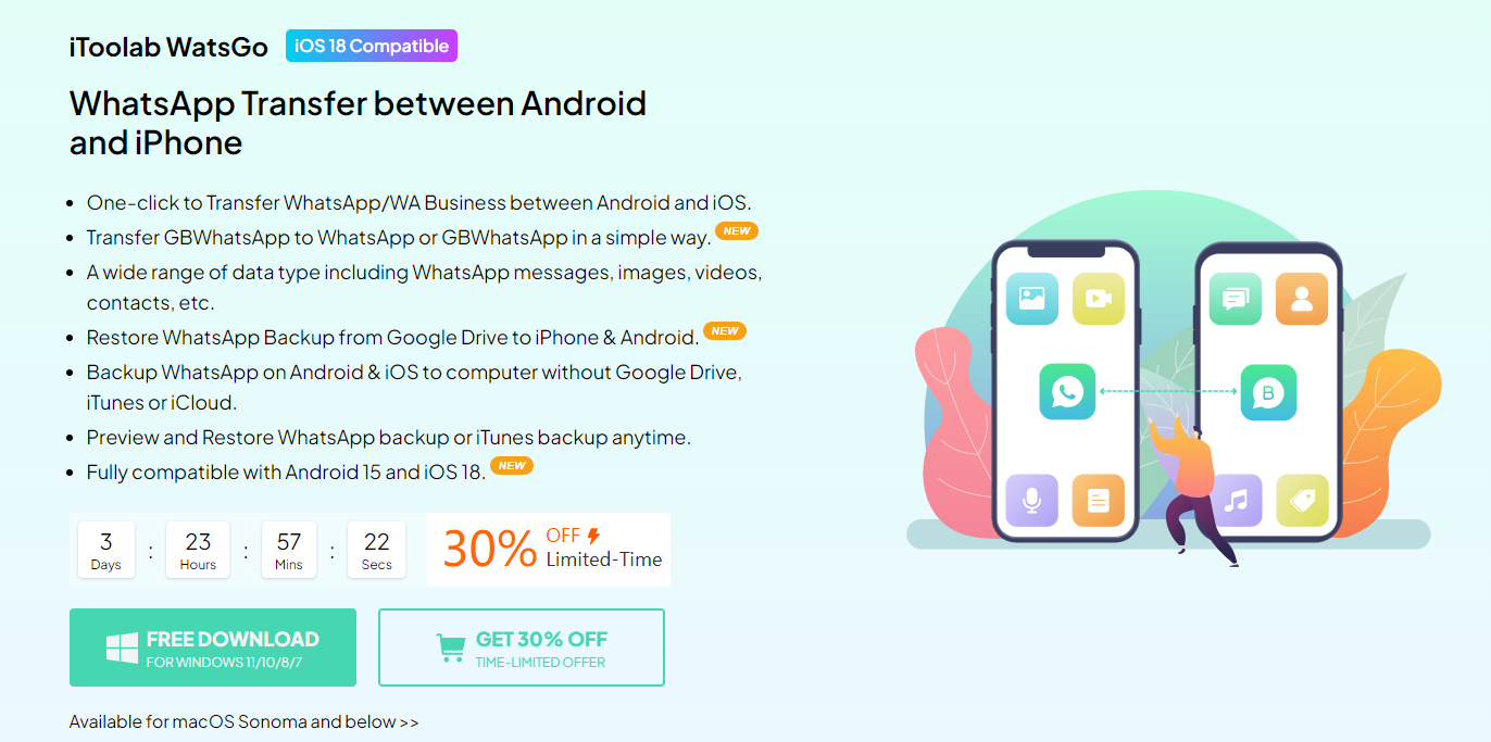 Software de gestión de datos de Watsgo Whatsapp