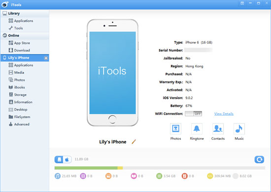 iPhone Music Manager como iTools