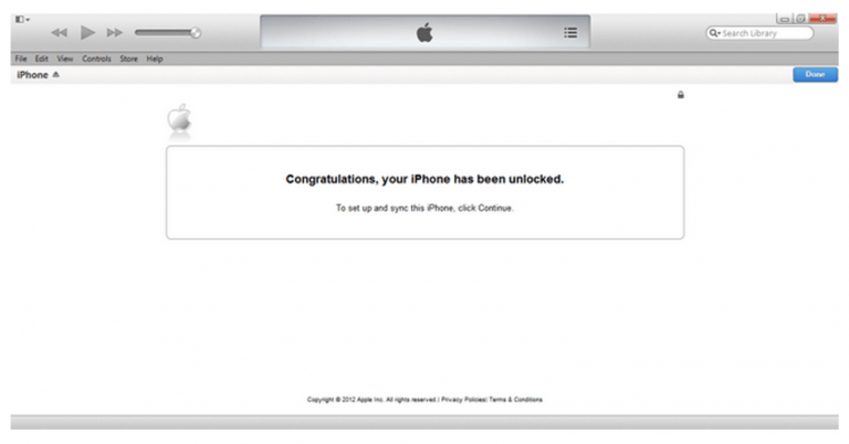 Activación por iTunes