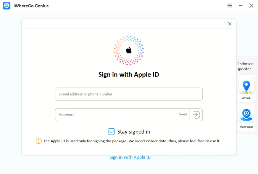 Iniciar sesión en Apple ID 