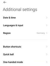 Cómo tomar una captura de pantalla en Xiaomi con una pelota rápida