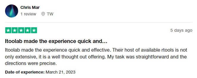 Recovergo Trustpilot