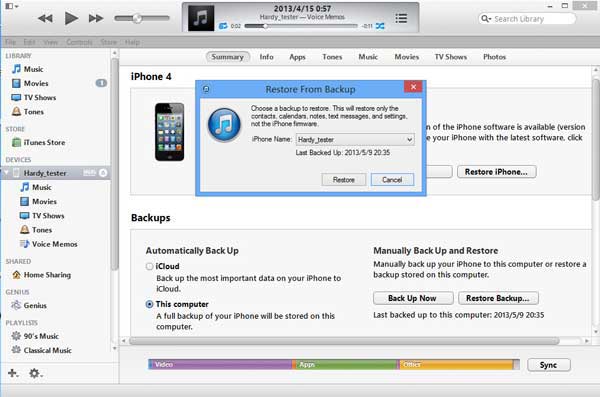 SEXIENTO iPhone atascado al verificar el problema de actualización a través de iTunes