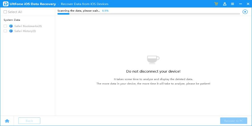 Recuperar el historial de safari eliminado sin respaldo