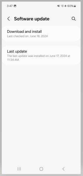 Actualización de software de Samsung