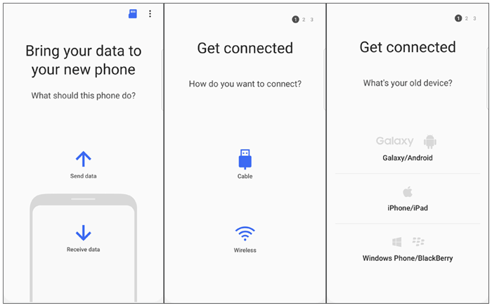 Transfiera los contactos de Samsung a otro Samsung con Smart Switch