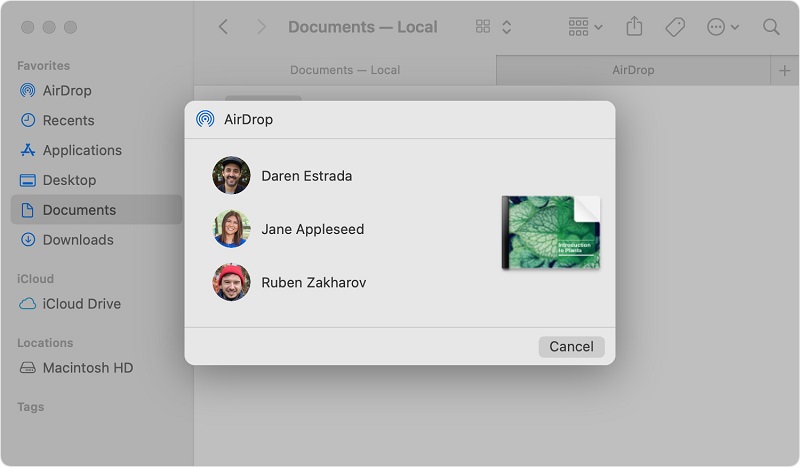 Airdrop Music de Mac a iPhone