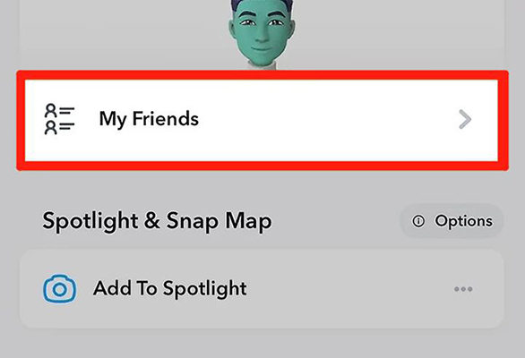 Cómo saber si alguien te bloqueó en Snapchat a través de la lista de amigos