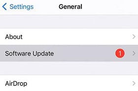 actualización de software