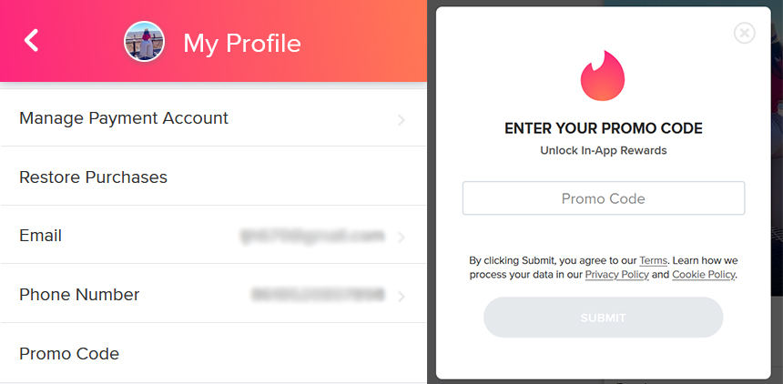 Código de promoción de Gold Tinder