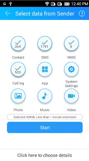 Cómo transferir datos de MI a Samsung con Cloneit