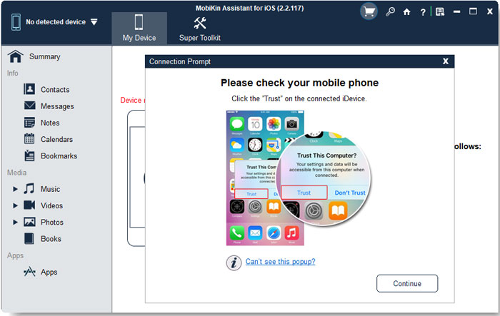 Confía en esta computadora en tu iPhone