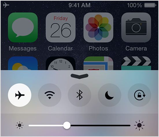 Se corrigió el iPhone no enviará video deshabilitando el modo avión