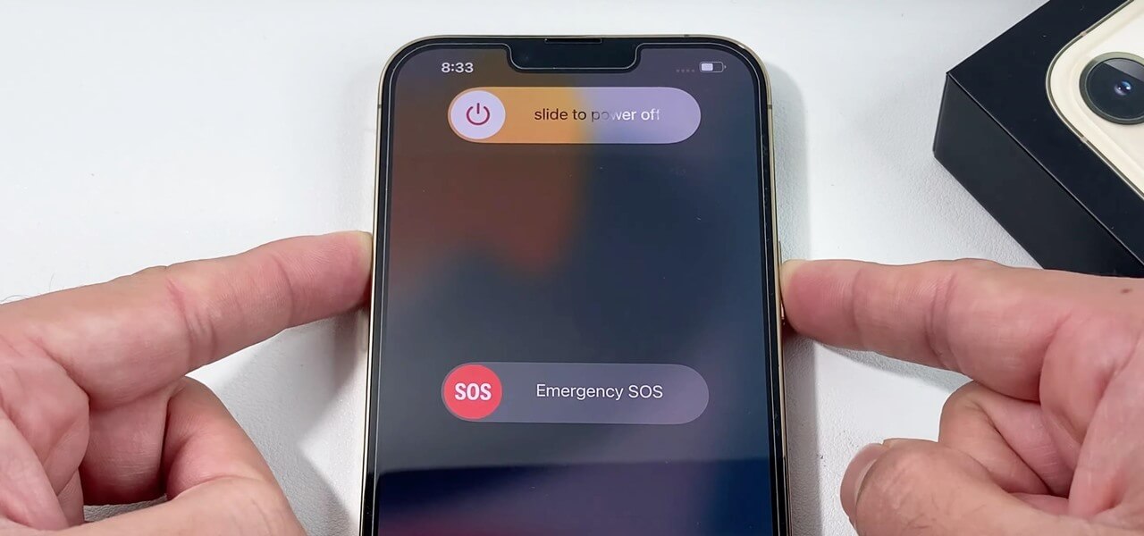 Apague el iPhone 13 a través de los botones
