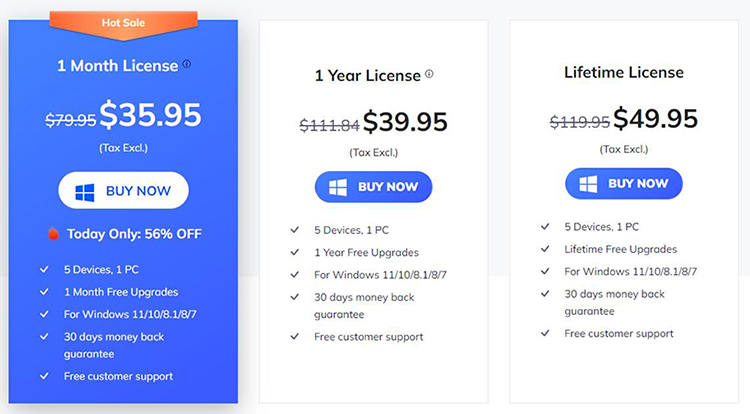 Precios de recuperación de datos de Android Ultfone