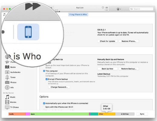   Restaurar su iPhone en iTunes