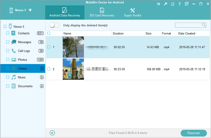 Cómo recuperar videos eliminados en Samsung sin copia de seguridad