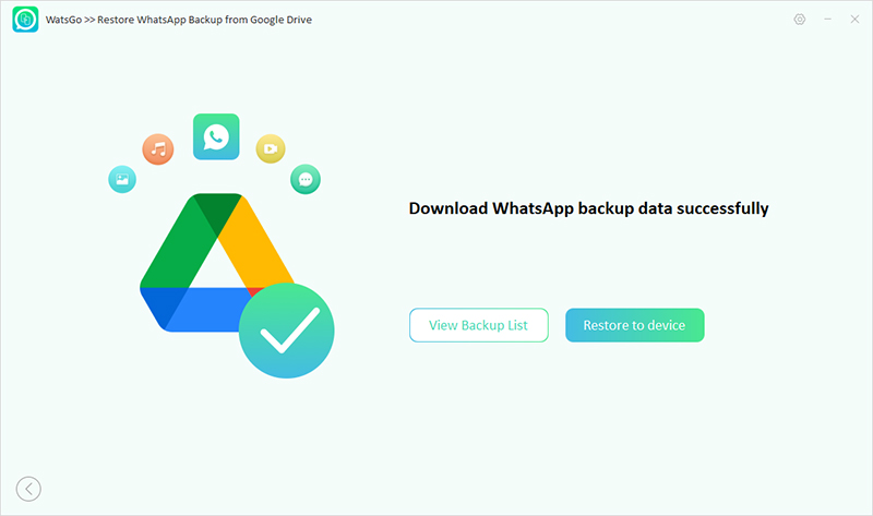 Descargado de copia de seguridad de Google Drive
