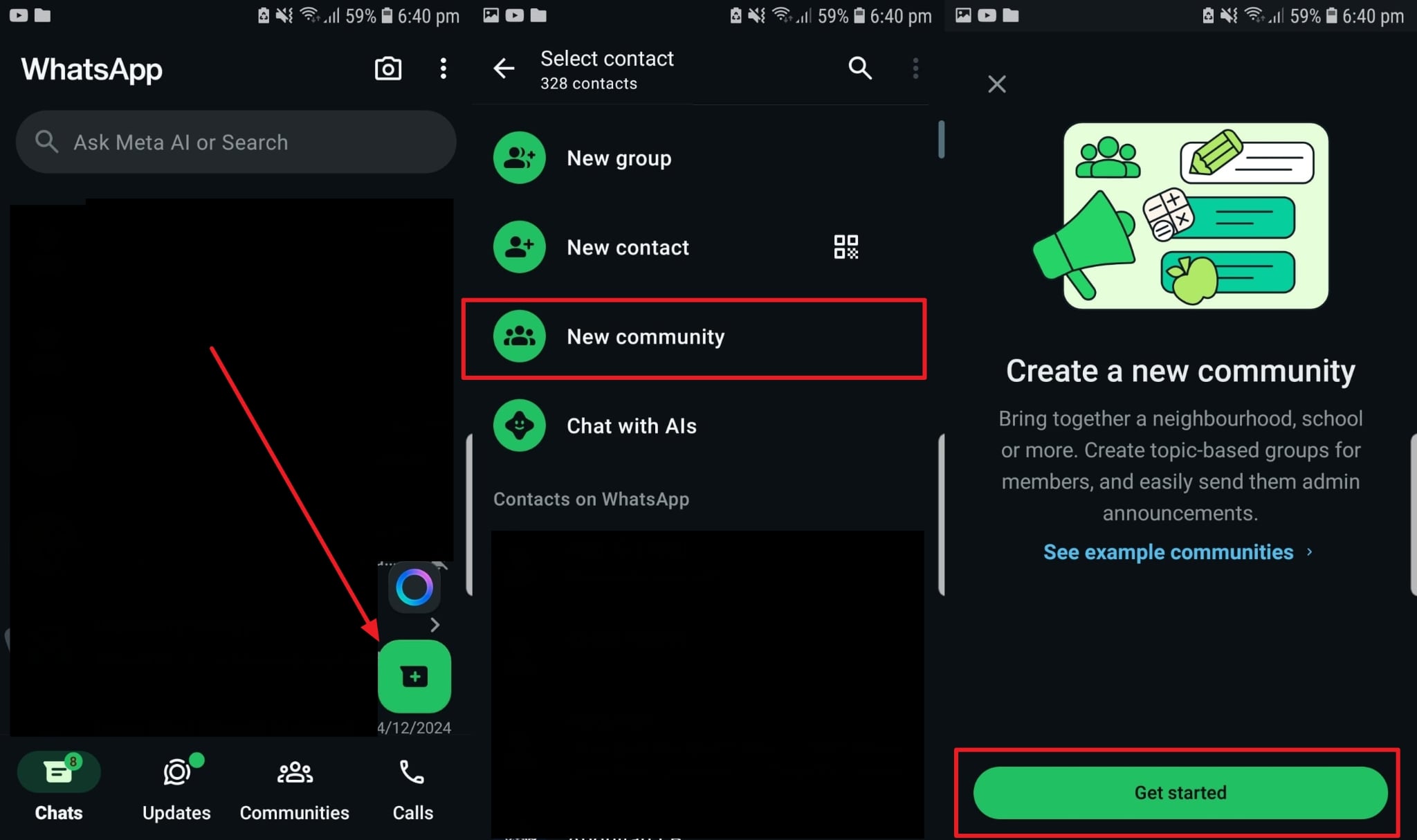 Comience con una nueva comunidad Android